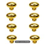 Set gouden kastknoppen – 8 stuks – met schroeven, Ophalen of Verzenden