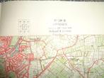 Stafkaart 1939 schaal 1:25000 Ginneken leger mobilisatie, Verzamelen, Verzenden, Landmacht, Nederland