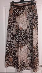 Frank Lyman luxe wijde pantalon 7/8 lengte animalprint 36/38, Kleding | Dames, Broeken en Pantalons, Overige kleuren, Verzenden