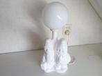 Laurel & Hardy Tafellamp - Keramiek Witte Lantaarn, Ophalen of Verzenden, Zo goed als nieuw, Minder dan 50 cm
