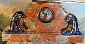 Art Deco pendule. Geëmailleerd keramiek. Prod. Wasmuël. 1933 beschikbaar voor biedingen