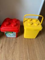 Duplo Opbergdoos Geel en rode opbergdoos voor lego., Ophalen of Verzenden, Zo goed als nieuw, Overige merken