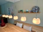 Hanglamp Eettafel 6x Halogeen Opaalglas Dimbaar, Huis en Inrichting, Lampen | Hanglampen, Ophalen, 75 cm of meer, In en bij diverse stijlen toepasbaar