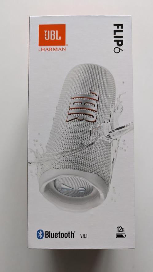 JBL Flip 6 bluetooth speaker - Wit, Audio, Tv en Foto, Luidsprekers, Nieuw, Overige typen, Minder dan 60 watt, Overige merken