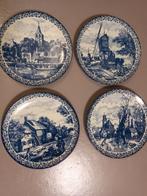 Zeer mooie Delfts blauwe complete set van de jaargetijden, Ophalen of Verzenden