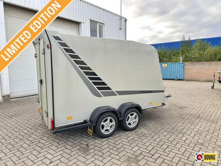 STREAMLINER VOL POLYESTER GESLOTEN AANHANGWAGEN dubbel-as, Auto diversen, Aanhangers en Bagagewagens, Gebruikt