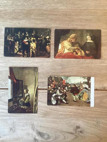 Kunstschilder Rembrandt - Brueghel - Vermeer - ansichtkaart beschikbaar voor biedingen