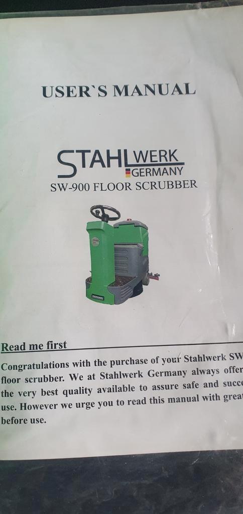 Stahlwerk sw-900 opzitbare 24v schrob/zuigmachine, Doe-het-zelf en Verbouw, Reinigingsmachines, Nieuw, Ophalen
