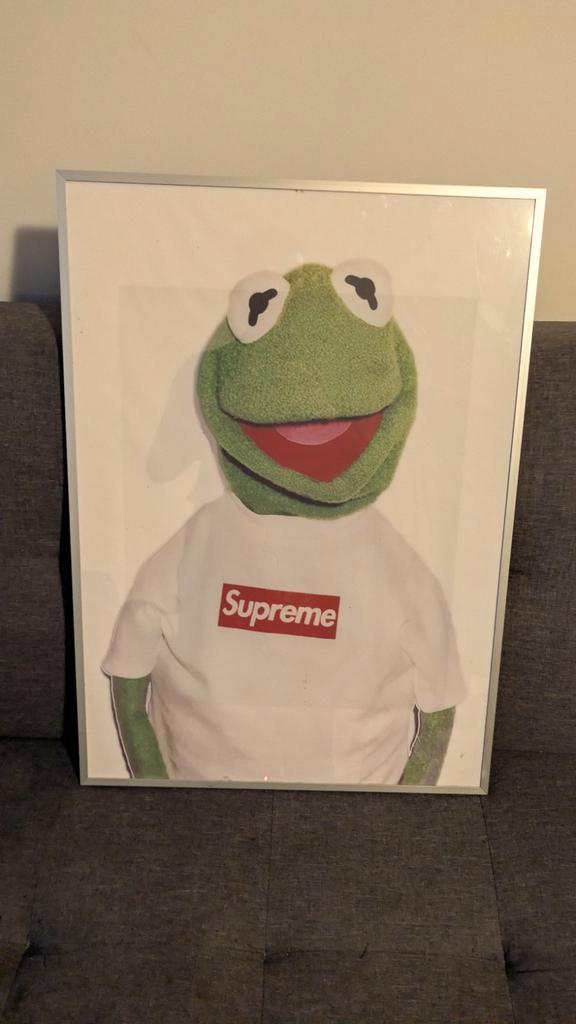 Kermit Supreme Poster - Origineel 2008, Antiek en Kunst, Kunst | Litho's en Zeefdrukken, Ophalen