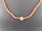 Bloedkoralen collier gouden slot                          D1, Ophalen of Verzenden, Overige materialen, Ketting