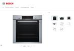 Nieuwe luxe Bosch inbouw oven 59cm hoog voor actieprijs, Hete lucht, Nieuw, Oven met grill, Inbouw