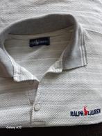 Grijs witte heren polo van Ralph Lauren, maat M, Ralph Lauren Polo, Maat 48/50 (M), Ophalen of Verzenden, Zo goed als nieuw