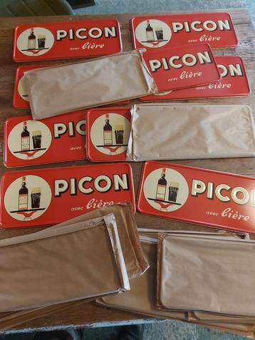 10 x oud reclamebord.75 jaar oud, originele verpakking,bier beschikbaar voor biedingen