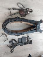 Oud paardegareel, tuig , met 2 oude hoffdstellen, en 1 los b, Antiek en Kunst, Ophalen of Verzenden