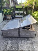 Moestuinbak met deksel, op wielen 50 x 100 cm, onbehandel do, Tuin en Terras, Ophalen, Gebruikt, Kweekbak