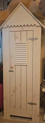 Leuke speelgoedkast kledingkast in strandhuisje stijl, Ophalen, 105 cm of meer, Zo goed als nieuw, Minder dan 50 cm