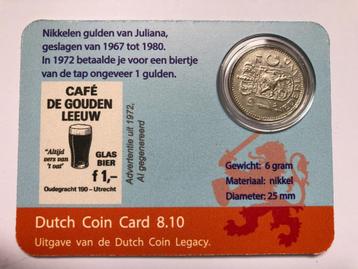Dutch Coin Card 8.10. Gulden van Juliana. beschikbaar voor biedingen