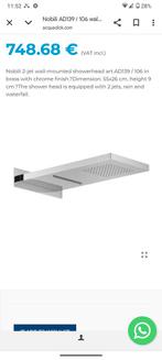 Nobili douche kop velvet black nieuw, Ophalen of Verzenden, Nieuw, Zwart, Overige typen