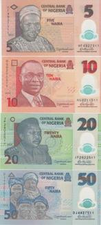 Nigeria bankbiljetten 5, 10, 20 en 50 Naira polymeer 2024, Ophalen of Verzenden, Nigeria, Setje