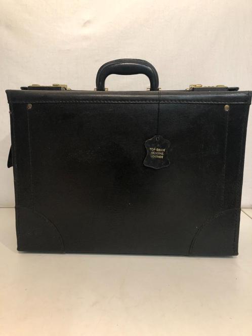 Leren Koffer *, Sieraden, Tassen en Uiterlijk, Koffers, Leer, Minder dan 50 cm, Minder dan 35 cm, Ophalen of Verzenden