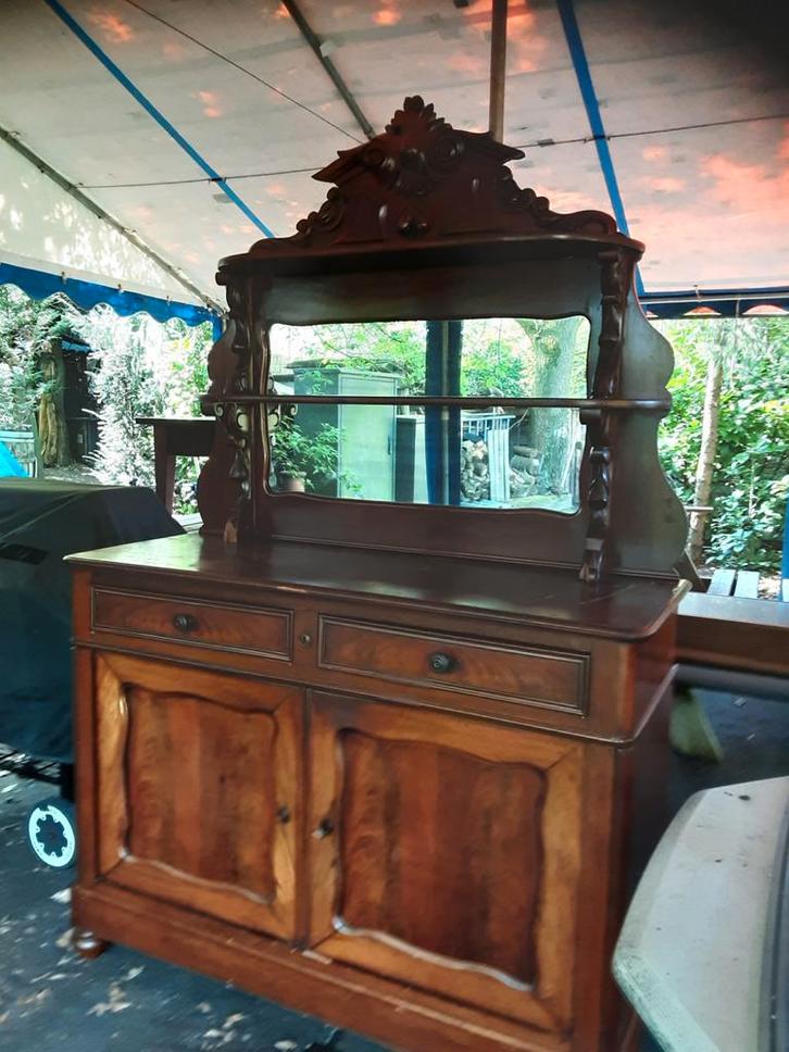 Antiek Dressoir met Spiegel, Antiek en Kunst, Antiek | Meubels | Kasten, Ophalen