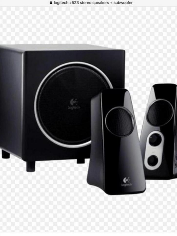 Logitech 2.1 stereo speakerset met subwoofer., Computers en Software, Pc speakers, Zo goed als nieuw, Audiokanaal 2.1, Ophalen of Verzenden