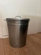 Zinken grote vuilnisemmer/opbergbak, Huis en Inrichting, Ophalen of Verzenden, Zo goed als nieuw, Overige materialen, 75 cm of meer