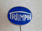 EMAILLE SPELDJE VAN DUITSE "TRIUMPH" MOTORFIETS, Verzenden, Gebruikt