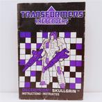 Transformers G1 Pretenders Skullgrin Booklet Hasbro 1987, G1, Ophalen of Verzenden, Zo goed als nieuw