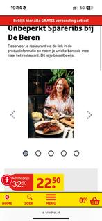 Onbeperkt spareribs bij De Beren, Tickets en Kaartjes