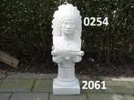 Indiaan met zuil., Ophalen, Nieuw, Beton, Mensenbeeld