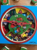 Vintage : klok leren kijken. Simplex toys (hout)- Holland, Ophalen of Verzenden, 10 tot 50 stukjes