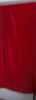 VELOURS GORDIJNEN HELDERROOD 3 STUKS, Huis en Inrichting, Stoffering | Gordijnen en Lamellen, 200 cm of meer, VELOURS SFEERVOL