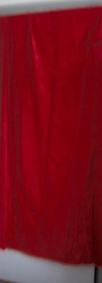 VELOURS GORDIJNEN HELDERROOD 3 STUKS  beschikbaar voor biedingen