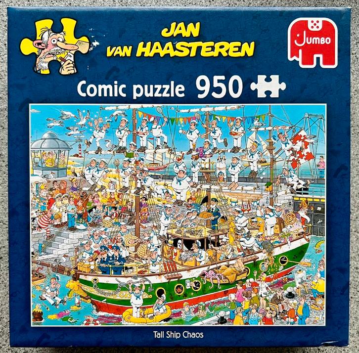 Jan van Haasteren “Tall Ship Chaos” 950 stukjes, Hobby en Vrije tijd, Denksport en Puzzels, Zo goed als nieuw, 500 t/m 1500 stukjes