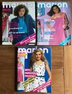 3 vintage Marion's met kledingpatronen - jaren 70 en 80, Ophalen of Verzenden, Gelezen, Overige typen