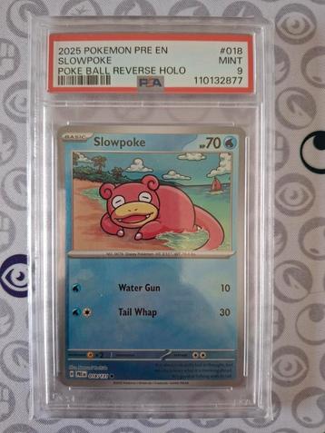 Slowpoke Pokeball PSA 9 beschikbaar voor biedingen
