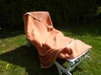 wollen deken  oudroze 210 x 185 cm  2 persoons, Ophalen of Verzenden, Gebruikt