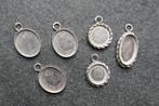 6 stuks zilveren hangertjes, Verzenden, Nieuw, Zilver, Zilver