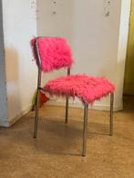 Roze Stoeltje met Bauhaus Frame, Huis en Inrichting, Stoelen, Gebruikt, Overige kleuren, Ophalen of Verzenden, Metaal