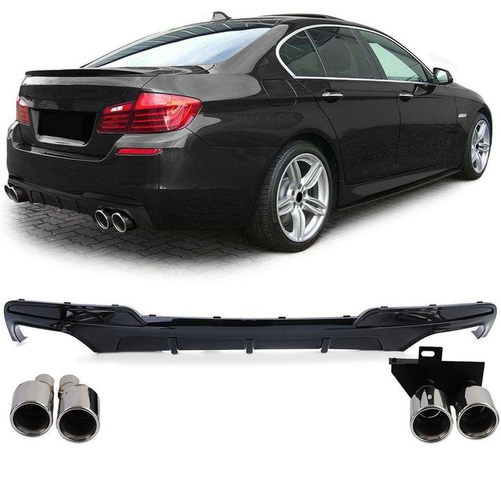 Spert Diffuser Glans Zwart Chrome Sierstuk Voor Bmw 5 Serie, Auto diversen, Tuning en Styling, Verzenden