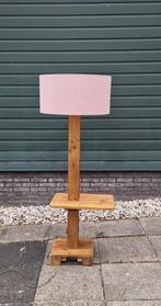 Staande schemerlamp, Huis en Inrichting, Lampen | Vloerlampen, Ophalen, Gebruikt, Hout, 150 tot 200 cm