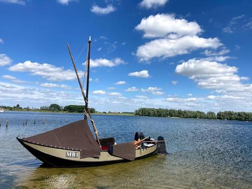 Mooie zalmschouw te koop, Watersport en Boten, Platbodems, Gebruikt, 6 tot 9 meter, Staal, Benzine, Ophalen