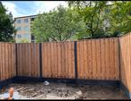 Hout-beton schutting | Redwood 21PL vanaf €120,- per meter !, Ophalen, 1 tot 2 meter, 6 meter of meer, Nieuw