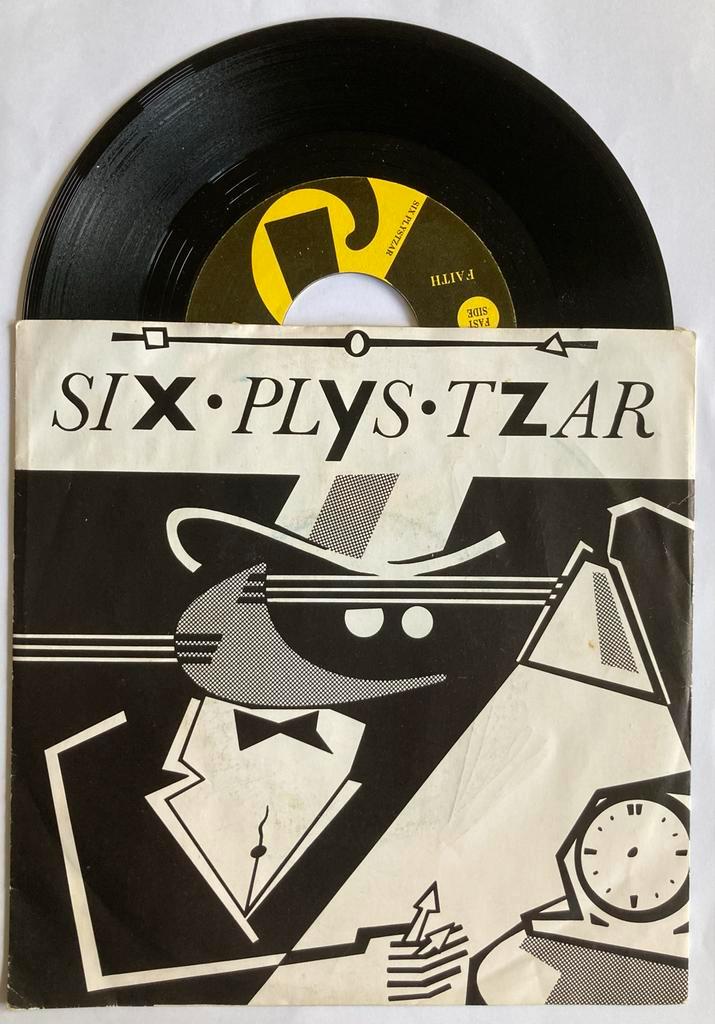 Vinyl single Six Plys Tzar - Faith / Conscious of Being, Cd's en Dvd's, Vinyl Singles, Gebruikt, Single, Pop, 7 inch, Ophalen of Verzenden