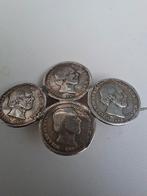 Antieke broche zilveren stuivers, Ophalen, Koning Willem III