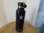 zwarte dubbelwandige rvs water fles  21 oz = 621 ml Hydro Fl, Ophalen, Gebruikt