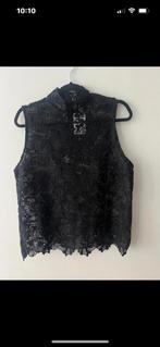 H&M Kanten Top Zwart - Maat L, H&M, Verzenden, Zwart, Maat 42/44 (L)