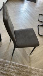 Eetkamerstoelen antraciet 4 stuks, Huis en Inrichting, Ophalen of Verzenden, Zo goed als nieuw, Grijs, Vijf, Zes of meer stoelen