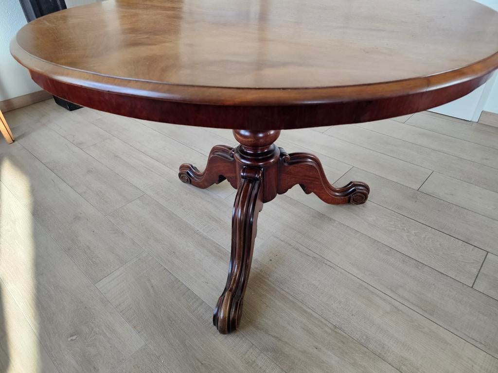 Mooie mahonie ronde tafel, Antiek en Kunst, Antiek | Meubels | Tafels, Ophalen